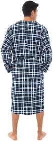 img 3 attached to 👕 Comfortable Men's Sleepwear: Alexander Del Rossa Nightshirt A0471N26SM for Leisure & Lounging