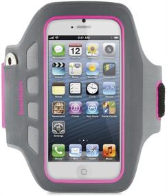 img 1 attached to Belkin Ease-Fit Plus Armband For IPhone 5 / 5S / 5C / SE (Pink)