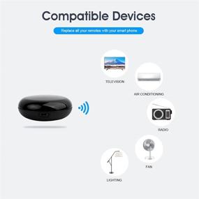 img 3 attached to Revolutionize your Smart Home with the Smart IR Remote Control: Alexa and Google Home Compatible Universal Inferred Smart IR TUYA Wireless Remote Controller