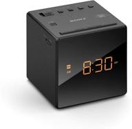 ⏰ sony icfc-1 led black alarm clock radio logo