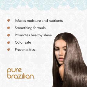 img 2 attached to 🌿 PURE BRAZILIAN - 4 Piece Travel Size Kit: Anti-Frizz Shampoo, Conditioner, Serum &amp; Masque for Optimal Hair Care