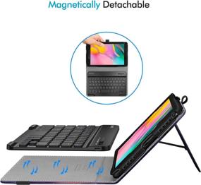 img 1 attached to 🔌 Fintie Folio Keyboard Case for Samsung Galaxy Tab A 8 - Optimized Tablet Accessories in Bags, Cases & Sleeves for Enhanced SEO