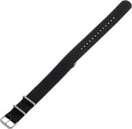 stylish hadley roma ms4210ra 200 nylon black watchband: durable and fashionable choice logo