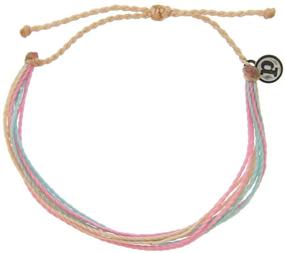 img 2 attached to 🌈 Браслеты ювелирных изделий Pura Vida Bright Bracelet: Водонепроницаемая и ручная работа с покрытым подвеской - Регулируемый ремешок