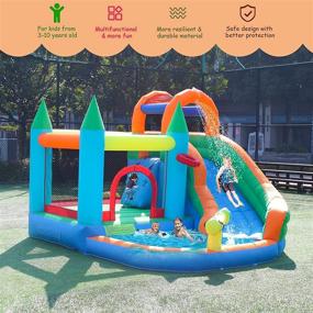 img 3 attached to 🏞️ ALIFUN Splashin' Inflatable Backyard Bouncer