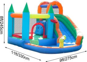 img 1 attached to 🏞️ ALIFUN Splashin' Inflatable Backyard Bouncer
