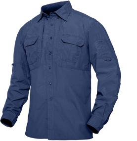 img 4 attached to 🌞 TACVASEN Quick Dry Long Sleeve Shirts: Sun Protection for Hiking and Fishing