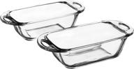 🍞 anchor hocking 1.5-quart premium loaf dish: set of 2 - superior quality and value! logo