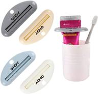 🧴 efficient 4 pack toothpaste squeezers: ideal for toothpaste, hand cream, polygel tubes, paint tubes, and cosmetics logo