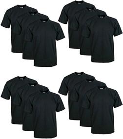 img 4 attached to 12 Pack Pro Club Heavyweight White T-Shirts