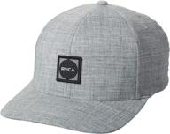 rvca curved fitted flexfit heather logo