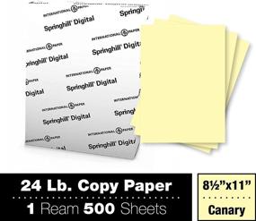 img 3 attached to 📄 Springhill 8.5” x 11” Canary Yellow Copy Paper: 500 Sheets, Smooth Finish, 24lb Bond/60lb Text, Versatile & Flexible Computer Paper