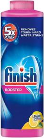 img 1 attached to 🧼 Boost Your Dishwashing Power with Finish Powder Dishwasher Booster, Lemon Sparkle 14 oz Bottle, Hard Water Booster (Pack of 6)