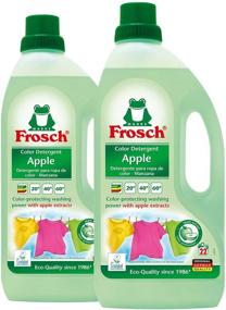 img 2 attached to 🍏 Frosch Apple Natural Liquid Laundry Detergent for Colored Fabrics - 50 fl oz (Pack of 2)