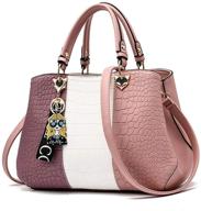 👜 fashionable women's handbags - pu leather satchel shoulder tote bags for ladies logo