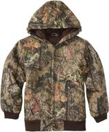 🧥 carhartt boys' big mossy oak camo active jacket: stylish and durable outdoor apparel for young adventurers logo