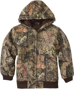 img 2 attached to 🧥 Carhartt Boys' Big Mossy Oak Camo Active Jacket: Stylish and Durable Outdoor Apparel for Young Adventurers