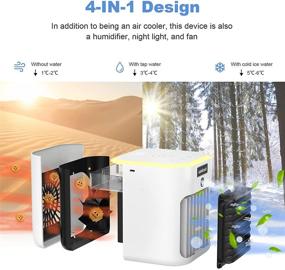 img 3 attached to 🆒 Amicool YB88 Portable Air Conditioner: Compact and Cooling in White
