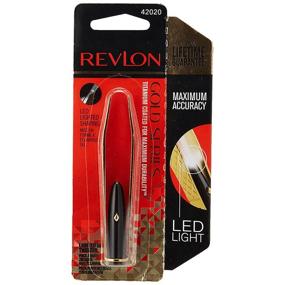img 3 attached to Revlon Gold Series Lighted Slant Tweezer: Titanium Coated for Ultimate Durability and Precision
