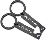 feelmem big sister little brother matching keyring set - family jewelry for sibling bonding logo