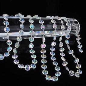 img 1 attached to 💎 KUPOO 99ft Clear Crystal Beads – Colorful Wedding Decorations in a roll