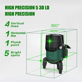 img 3 attached to Self Leveling Laser Level Horizontal 360°Rotating Test, Measure & Inspect