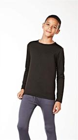 img 3 attached to DEVOPS Boys 2-Pack Thermal 👕 Compression Long Sleeve Tops with Fleece Lining