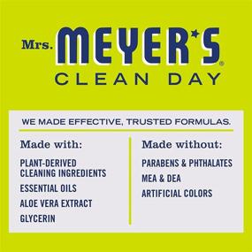 img 1 attached to 🍋 Cruelty Free Lemon Verbena Scented Mrs. Meyer's Clean Day Dishwashing Liquid Dish Soap - 16 oz (Pack of 3)
