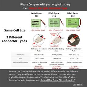 img 1 attached to iMah Ryme F11 2/3AA600 600mAh Battery Pack for Kaito KA500 KA550 KA600 Eton FR Series Weather Radios