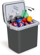 🧊 k-box 34 quart electric cooler and warmer - dual 110v ac and 12v dc plugs for car and home use logo