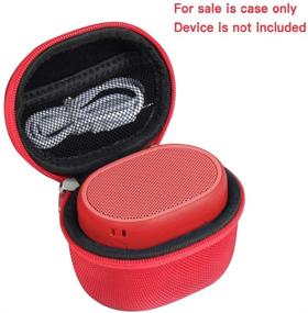 img 2 attached to Hermitshell Travel Case Fits Sony XB01 Bluetooth Compact Portable Speaker (Red)