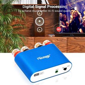 img 3 attached to 🔊 Мини-усилитель мощности Facmogu G100 с Bluetooth 5.0, 50W+50W домашний усилитель для динамиков, аудио ресивер, музыкальный плеер с амплификацией звука и блоком питания 12V 5A.