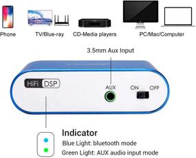 img 2 attached to 🔊 Мини-усилитель мощности Facmogu G100 с Bluetooth 5.0, 50W+50W домашний усилитель для динамиков, аудио ресивер, музыкальный плеер с амплификацией звука и блоком питания 12V 5A.