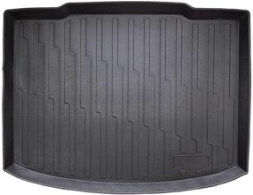 img 3 attached to 🔥 TPV Laser Measured All Weather Rubber Cargo Tray Liner for Honda CR-V 2017-2021 - Heavy Duty Trunk Mat, Lower Position Fit