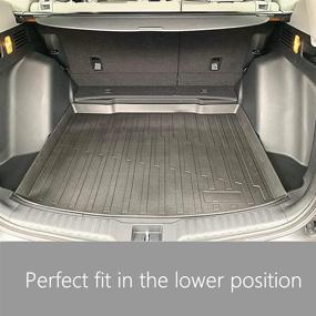 img 2 attached to 🔥 TPV Laser Measured All Weather Rubber Cargo Tray Liner for Honda CR-V 2017-2021 - Heavy Duty Trunk Mat, Lower Position Fit