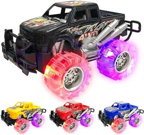 img 4 attached to 🚚 ArtCreativity Beautiful Flashing Monster Trucks