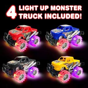 img 1 attached to 🚚 ArtCreativity Beautiful Flashing Monster Trucks