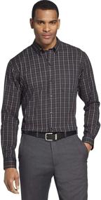 img 1 attached to 👔 Sleeve Stretch Stripe Men's Shirts by Van Heusen