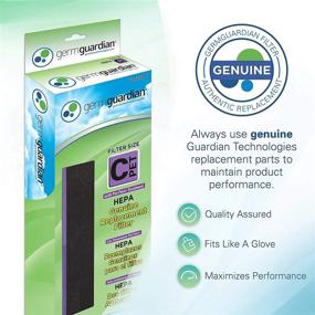 img 1 attached to 🌬️ Germ Guardian FLT5250PT True HEPA Genuine Air Purifier Replacement Filter C for Pet Pure Treatment - Compatible with GermGuardian AC5250PT, AC5000E, AC5300B, AC5350W, AC5350B, CDAP5500, and More