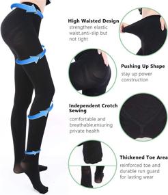 img 3 attached to Athlemo Compression Pantyhose 15 20MmHg Graduated Sports & Fitness