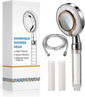 💦 ayotee filtered shower head: high pressure handheld shower with hose & replacement filters - 3 spray settings, water-saving, and hair-soothing hard water softener logo