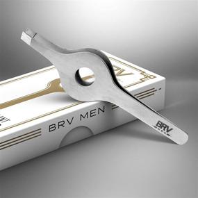 img 2 attached to Wide Grip Slant Tweezers Stainless Shave & Hair Removal