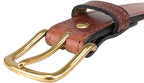 img 3 attached to Crafted Excellence: Premium Handmade Stitched Bridle Leather Men's Accessories