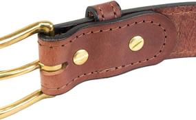 img 2 attached to Crafted Excellence: Premium Handmade Stitched Bridle Leather Men's Accessories