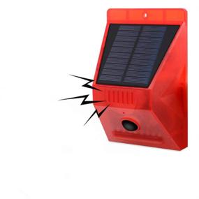 img 4 attached to 🌾 Сигнализация для фермы: Solar Sound Alert Flash Warning Light Saladulce с датчиком движения и стражем-маяком