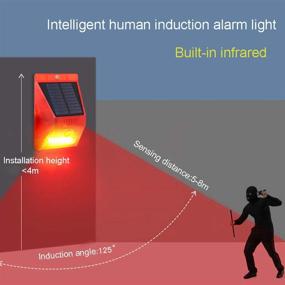 img 1 attached to 🌾 Сигнализация для фермы: Solar Sound Alert Flash Warning Light Saladulce с датчиком движения и стражем-маяком