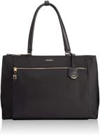 👜 tumi voyageur sheryl business laptop tote - stylish & durable | 14" computer bag for women - black logo