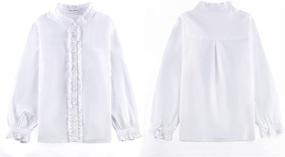 img 1 attached to 🌸 Maoo Garden Blouse – Sleeve Uniform for Girls' Clothing in Tops, Tees & Blouses