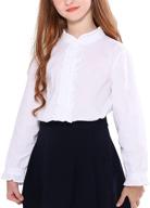 🌸 maoo garden blouse – sleeve uniform for girls' clothing in tops, tees & blouses logo