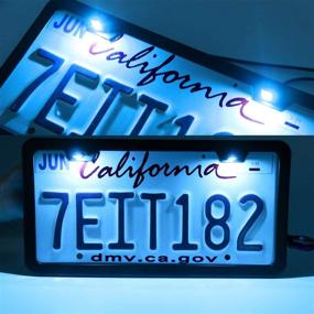 img 3 attached to ✨ Enhance Your Vehicle's Look with LivTee Super Bright Ice Blue LED License Plate Lights - Waterproof and Legal for Car Motorcycle Truck RV ATV Bike (2PCS)